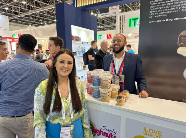 Visitors to the Simply Doughnuts stall