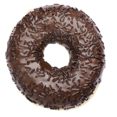Cocoa Glaze Ring Bake doughnut